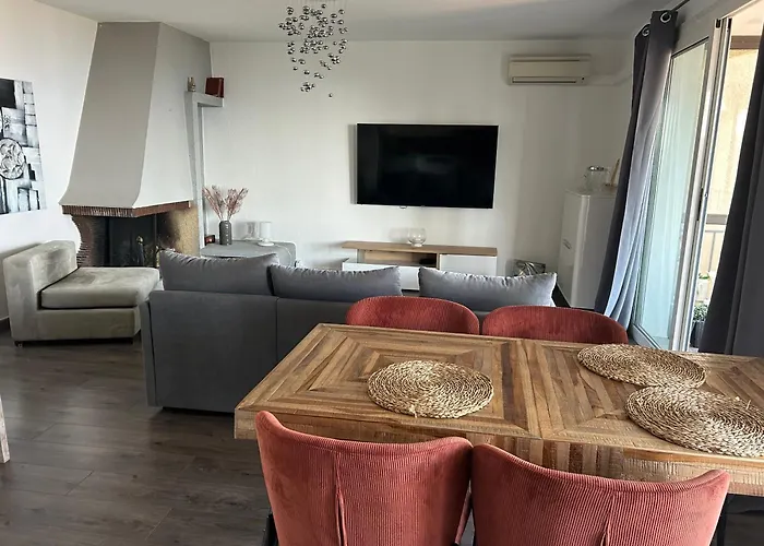 Duplex Vue Mer Sanguinaires Ajaccio 500 M Plage 2 Chambres 2 Balcons Clim Apartmán Ajaccio (Corsica)