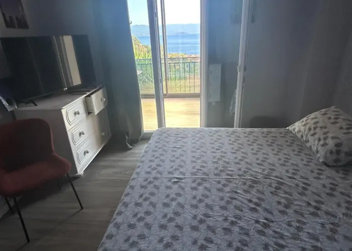 Duplex Vue Mer Sanguinaires Ajaccio 500 M Plage 2 Chambres 2 Balcons Clim 아파트